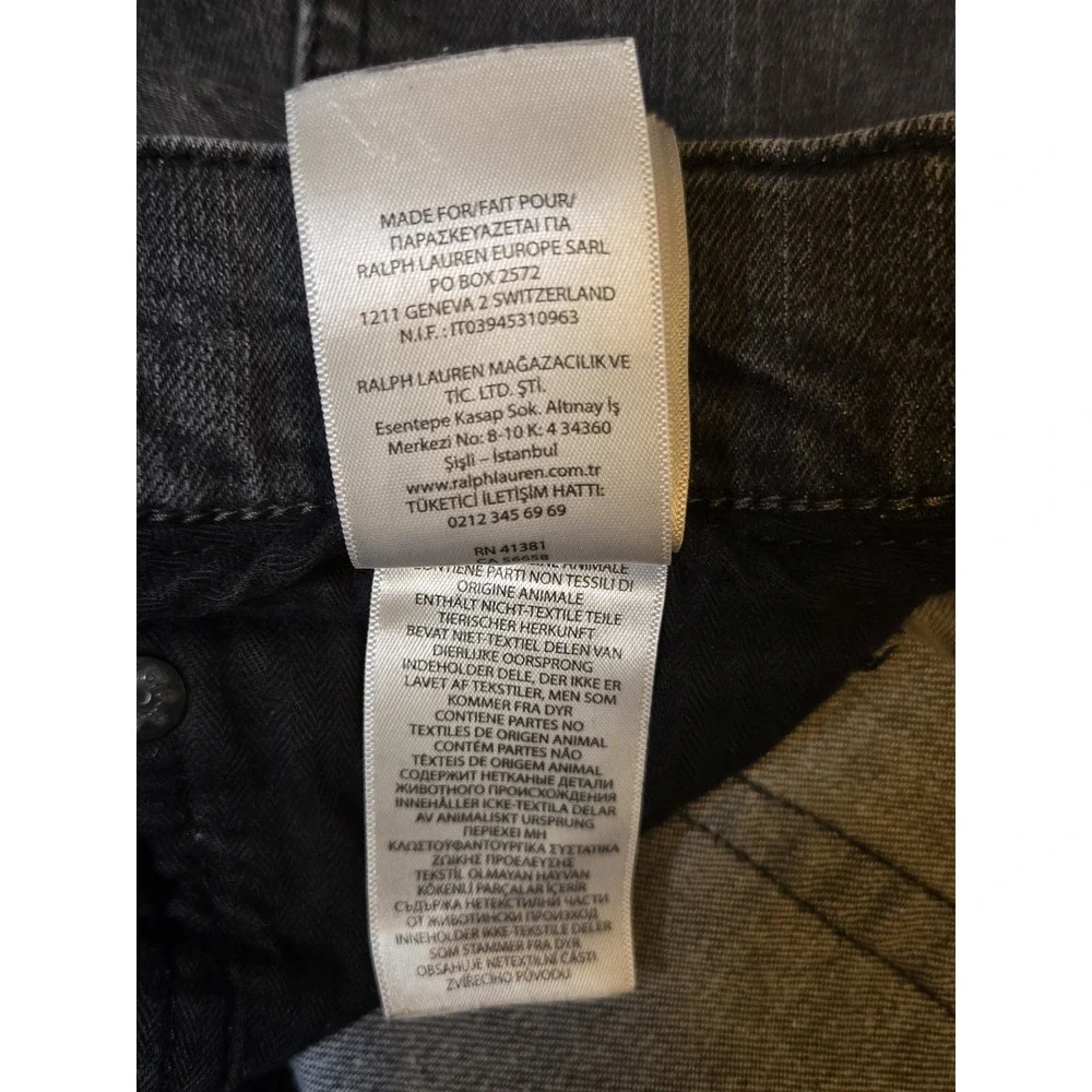 Polo Ralph Lauren Mens Straight‎ Jeans 36X34 (36×29) Faded Black
